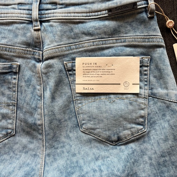 Salsa Denim Push-In Glamour Women’s Jean Shorts size 28. NEW! - Picture 5 of 6